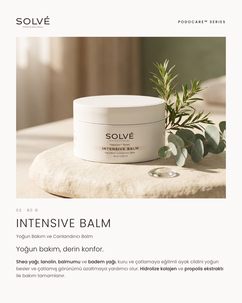 SOLVÉ PodoCare™ Intensive Balm — Yoğun Bakım ve Canlandırıcı Balm 80 g