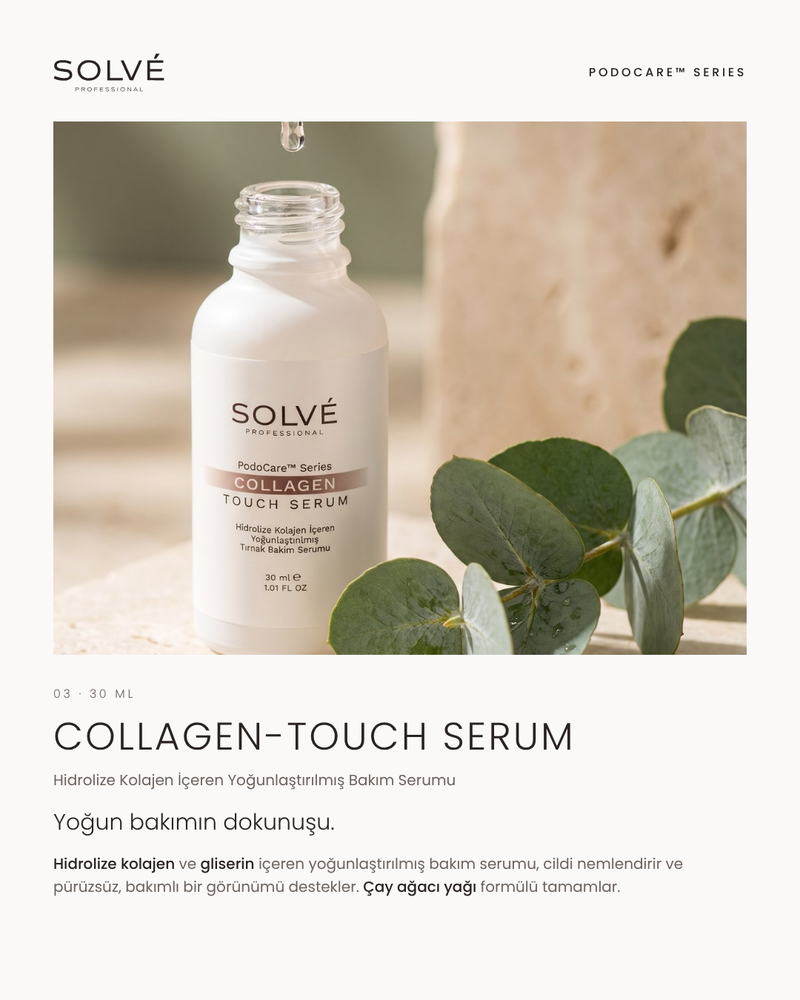 SOLVÉ PodoCare™ Collagen-Touch Serum — Hidrolize Kolajen Bakım Serumu 30 ml