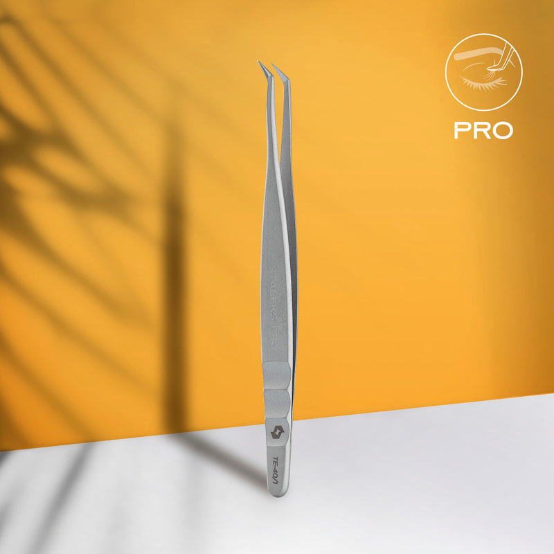 Staleks Profesyonel Kirpik Cımbızı EXPERT 40 TYPE 1 (L-Şekilli, 50') TE-40/1