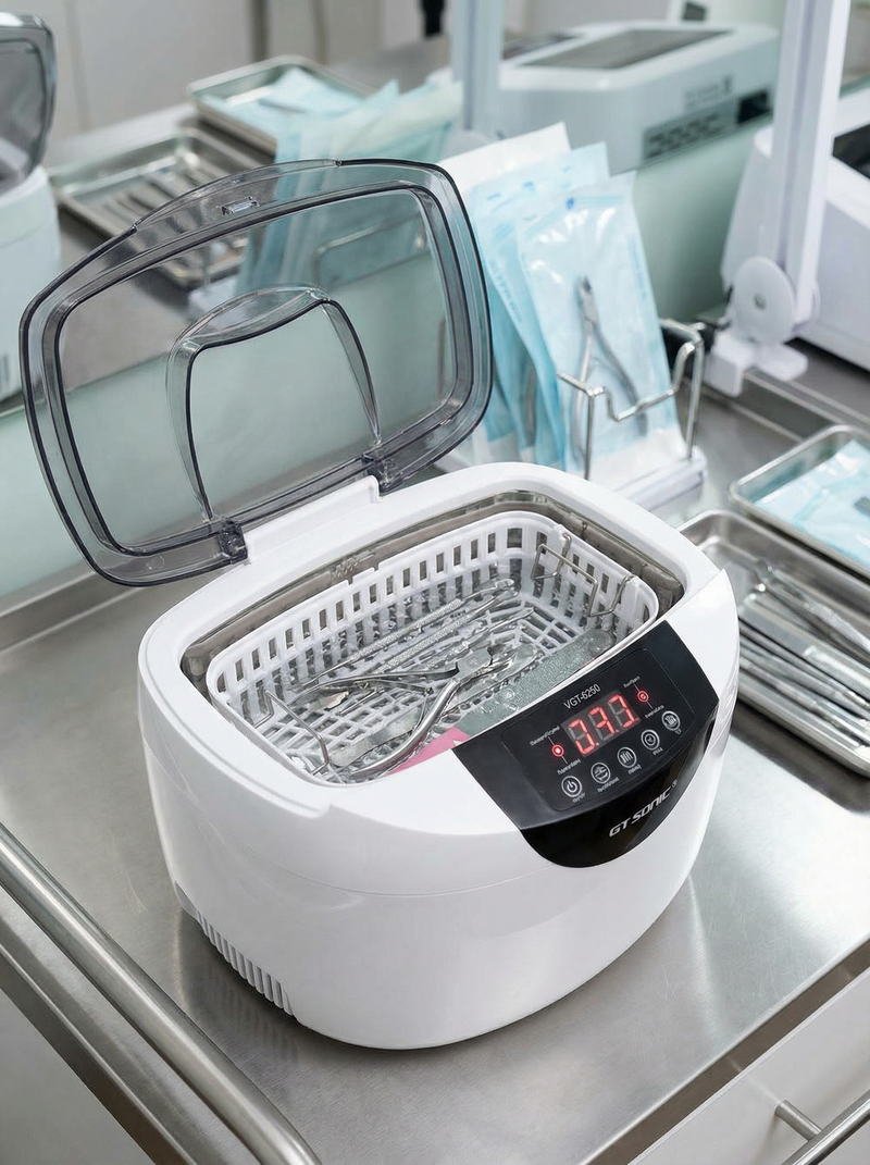 Isıtıcılı Ultrasonik Temizleyici Beyaz 2500 ml – GT SONIC Ultrasonic Cleaner