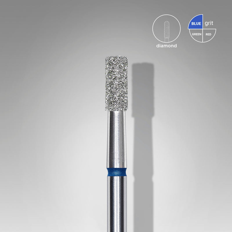 Staleks Elmas Freze Ucu Silindir Mavi EXPERT (Baş Çapı 2,5 mm / Çalışma Boyu 6 mm) FA20B025/6