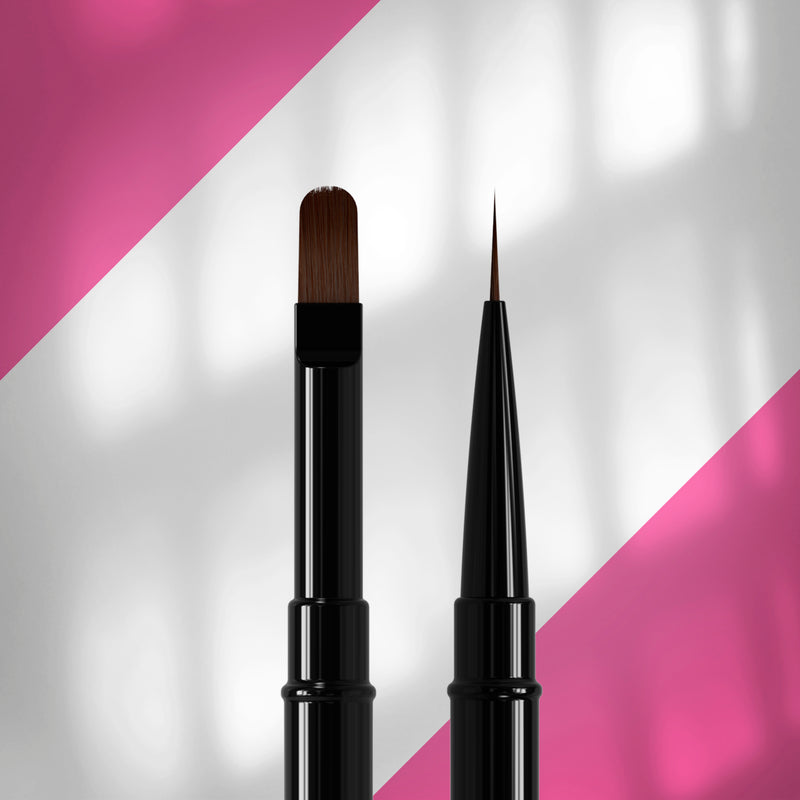 Staleks Çift Taraflı Fırça EXPERT (Liner 10 mm / Jel İçin 11 mm) NBE-03/06