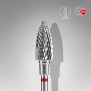 Staleks Karbür Freze Ucu Çam Kozalağı Kırmızı EXPERT (Baş Çapı 6 mm / Çalışma Boyu 14 mm) FT110R060/14
