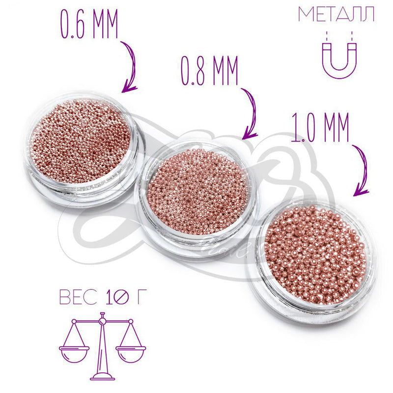 ZOO Fine Metallic Pink Caviar Pearl Powder 1323
