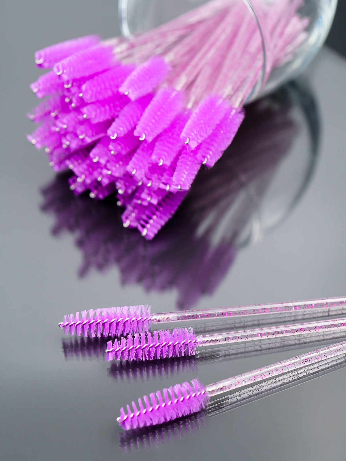 Reusable Eyebrow Spoolie Brushes (50 Pieces) | Professional Eyebrow ...