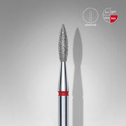 Staleks Elmas Freze Ucu Sivri Alev Kırmızı EXPERT (Baş Çapı 2,1 mm / Çalışma Boyu 8 mm) FA11R021/8