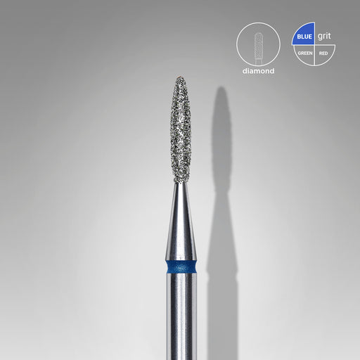 Staleks Elmas Freze Ucu Sivri Alev Mavi EXPERT (Baş Çapı 1,6 mm / Çalışma Boyu 8 mm) FA11B016/8
