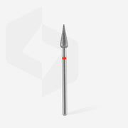 Staleks Elmas Freze Ucu Sivri Armut Kırmızı EXPERT (Baş Çapı 4 mm / Çalışma Boyu 12 mm) FA100R040/12 - görsel 2