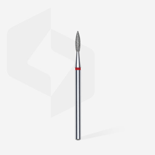 Staleks Elmas Freze Ucu Sivri Alev Kırmızı EXPERT (Baş Çapı 2,1 mm / Çalışma Boyu 8 mm) FA11R021/8 - görsel 2