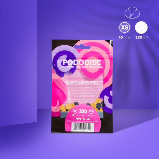 Staleks Pedikür Diski İçin Yumuşak Sünger Katmanlı Tek Kullanımlık Törpü PODODISC XS EXPERT (320 grit) (50 adet) PDFS-10-320