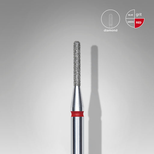 Staleks Elmas Freze Ucu Yuvarlatılmış Silindir Kırmızı EXPERT (Baş Çapı 1,4 mm / Çalışma Boyu 8 mm) FA30R014/8