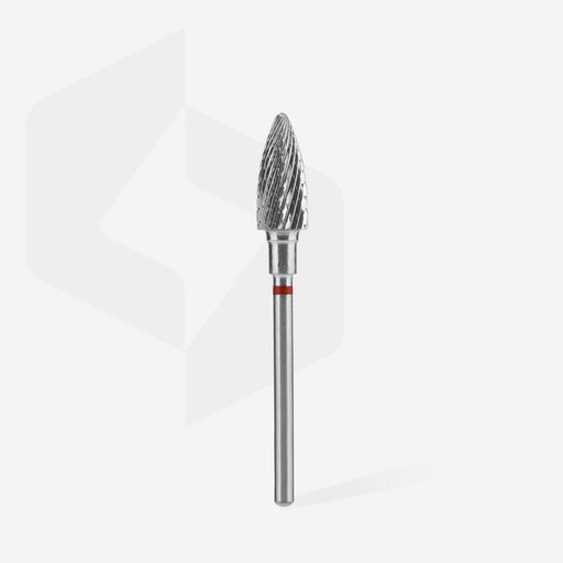 Staleks Karbür Freze Ucu Çam Kozalağı Kırmızı EXPERT (Baş Çapı 6 mm / Çalışma Boyu 14 mm) FT110R060/14 - görsel 2