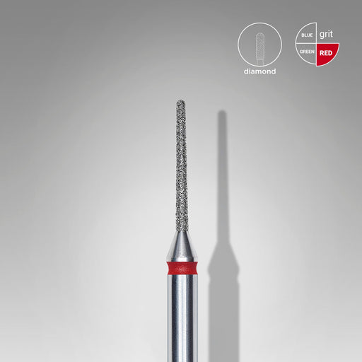 Staleks Elmas Freze Ucu İğne Kırmızı EXPERT (Baş Çapı 1 mm / Çalışma Boyu 10 mm) FA80R010/10