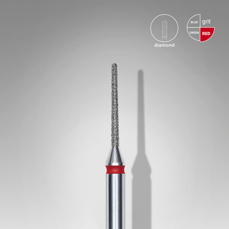 Staleks Elmas Freze Ucu İğne Kırmızı EXPERT (Baş Çapı 1 mm / Çalışma Boyu 10 mm) FA80R010/10