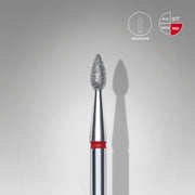 Staleks Elmas Freze Ucu Damla Kırmızı EXPERT (Baş Çapı 2,3 mm / Çalışma Boyu 5 mm) FA40R023/5