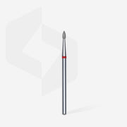 Staleks Elmas Freze Ucu Sivri Tomurcuk Kırmızı EXPERT (Baş Çapı 1,8 mm / Çalışma Boyu 4 mm) FA60R018/4 - görsel 2