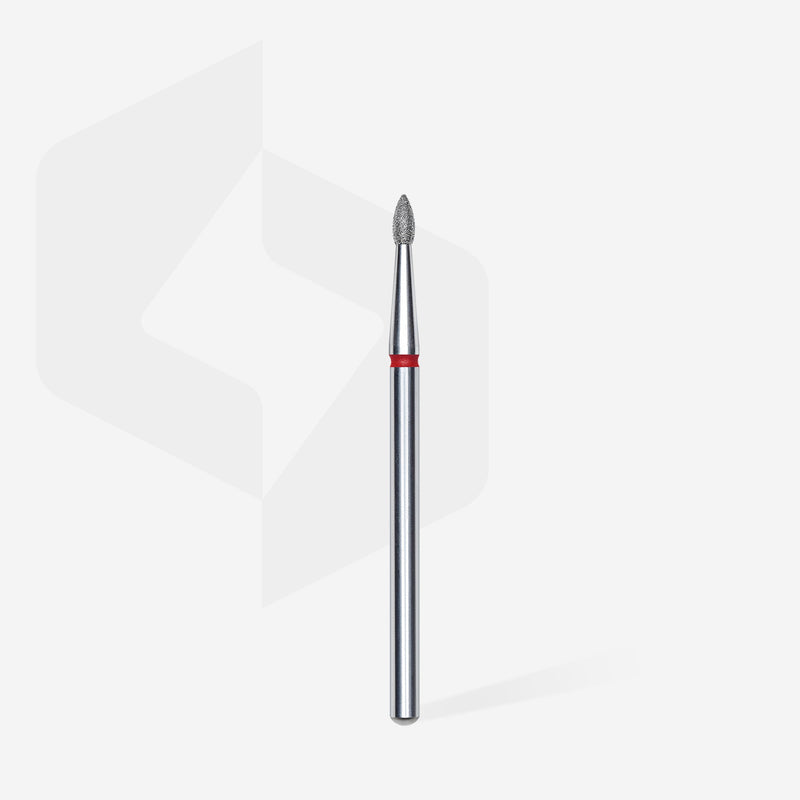 Staleks Elmas Freze Ucu Sivri Tomurcuk Kırmızı EXPERT (Baş Çapı 1,8 mm / Çalışma Boyu 4 mm) FA60R018/4 - görsel 2