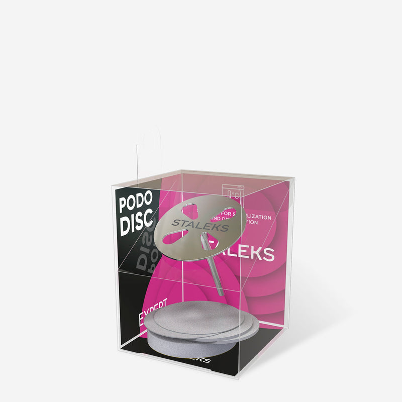Staleks Pedikür Diski PODODISC L EXPERT ve Tek Kullanımlık Törpü Seti (180 grit) (5 adet) (25 mm) PDset-25 - görsel 3