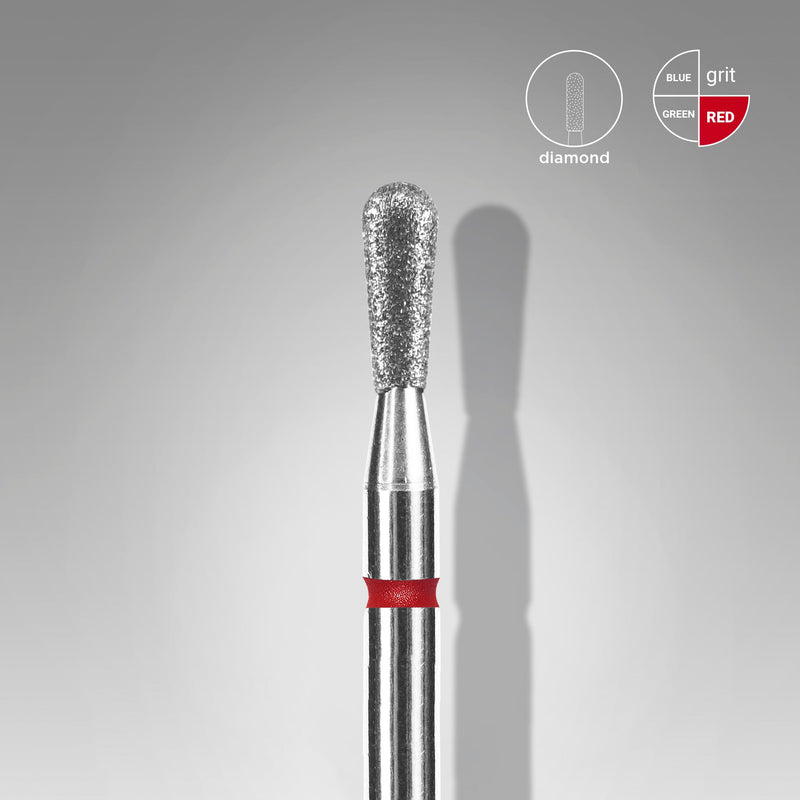 Staleks Elmas Freze Ucu Kibrit Kırmızı EXPERT (Baş Çapı 2,3 mm / Çalışma Boyu 5 mm) FA120R023/5