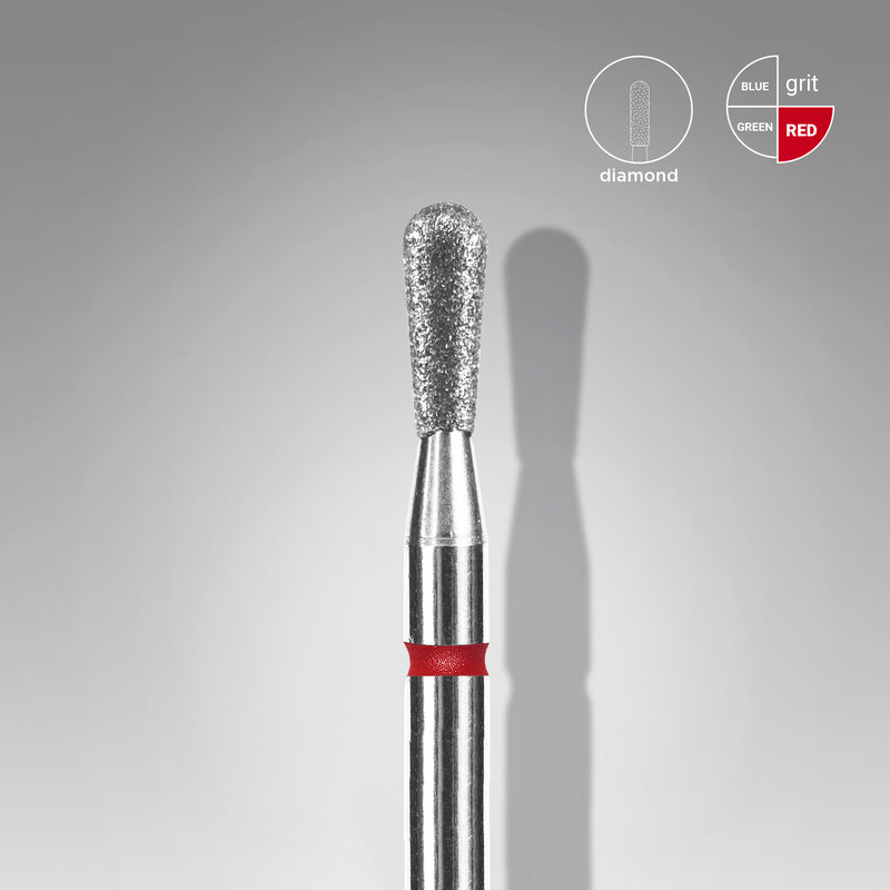Staleks Elmas Freze Ucu Kibrit Kırmızı EXPERT (Baş Çapı 2,3 mm / Çalışma Boyu 5 mm) FA120R023/5