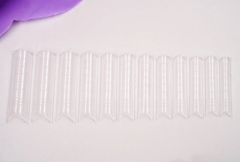 C Kıvrım Üst Form (Dual Form) Şeffaf – Jel & Polygel Tırnak Uygulaması