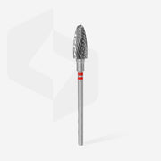 Staleks Solak Kullanıcılar İçin Karbür Freze Ucu Mısır (Corn) Kırmızı EXPERT (Baş Çapı 6 mm / Çalışma Boyu 14 mm) FT91R060/14 - görsel 2