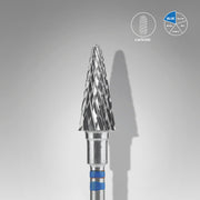 Staleks Solak Kullanıcılar İçin Karbür Freze Ucu Konik Mavi EXPERT (Baş Çapı 6 mm / Çalışma Boyu 14 mm) FT73B060/14