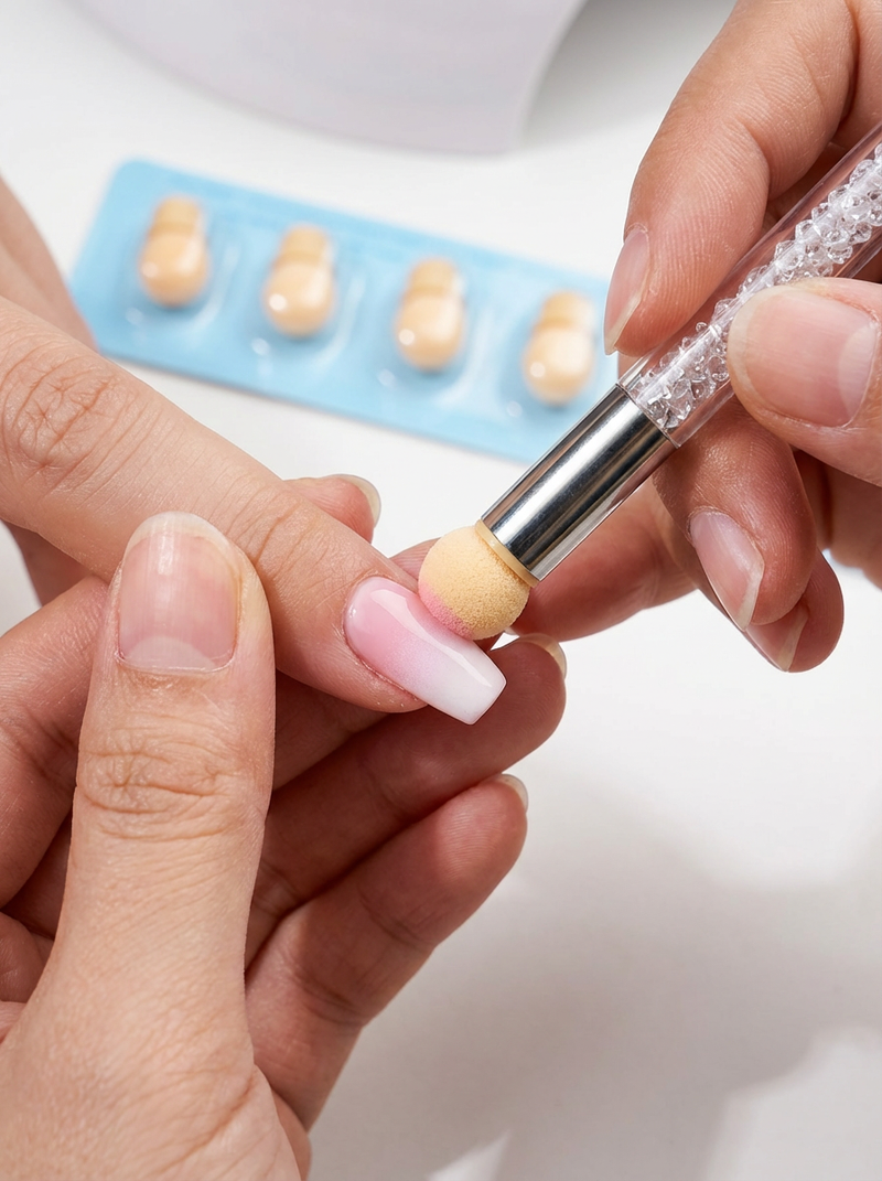 TH Nail Art Ombre Sponge-Tip Applicator Pen (with Replacement Tips)