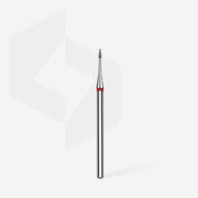 Staleks Elmas Freze Ucu Mini Alev Kırmızı EXPERT (Baş Çapı 1 mm / Çalışma Boyu 3 mm) FA12R010/3 - görsel 2