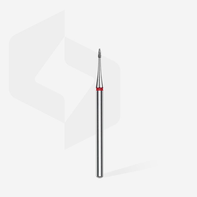 Staleks Elmas Freze Ucu Mini Alev Kırmızı EXPERT (Baş Çapı 1 mm / Çalışma Boyu 3 mm) FA12R010/3 - görsel 2