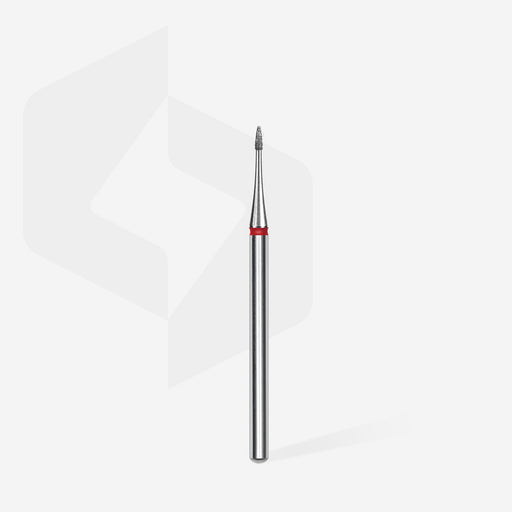 Staleks Elmas Freze Ucu Mini Alev Kırmızı EXPERT (Baş Çapı 1 mm / Çalışma Boyu 3 mm) FA12R010/3 - görsel 2