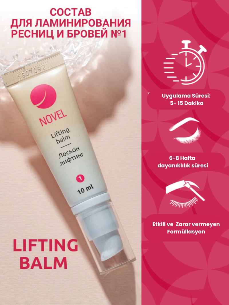 Novel Eyelash &amp; Brow Lamination Solution No:1 Lifting Balm (10 ml)