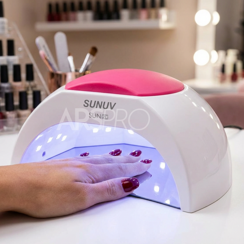 SUN2C UV/LED Kalıcı Oje Kurutma Makinesi | Manyetik Aynalı Taban