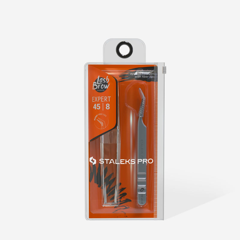 Staleks Fiber Uçlu Profesyonel Kirpik Cımbızı EXPERT 45 TYPE 8 (Mini L) TE-45/8 - görsel 4