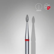 Staleks Elmas Freze Ucu Damla Kırmızı EXPERT (Baş Çapı 1,6 mm / Çalışma Boyu 4 mm) FA40R016/4