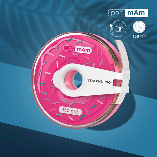 Staleks Tek Kullanımlık Beyaz Aşındırıcı Bant papmAm EXPERT 150 Grit (Plastik Kutu) ATC-150w