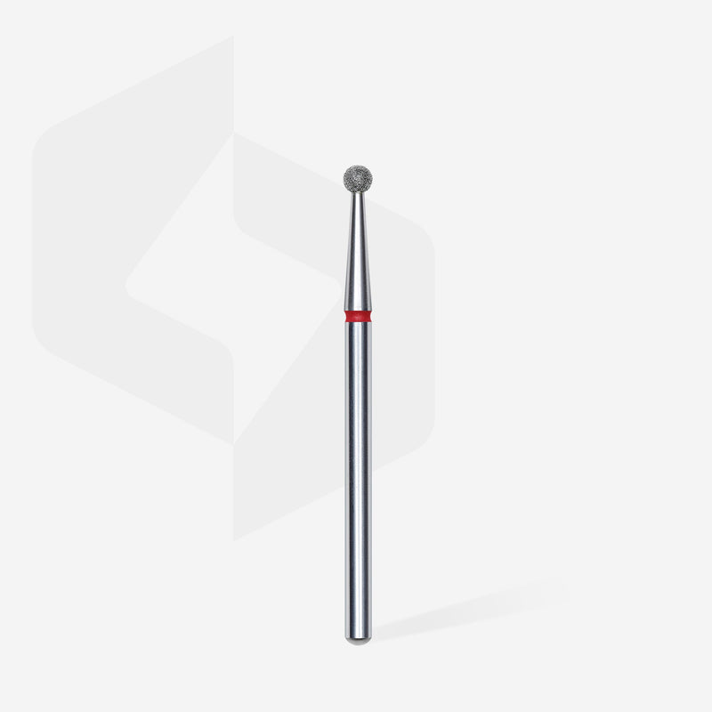Staleks Elmas Freze Ucu Top Şekilli Kırmızı EXPERT (Baş Çapı 2,5 mm) FA01R025 - görsel 2