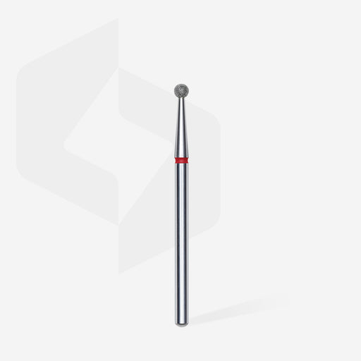 Staleks Elmas Freze Ucu Top Şekilli Kırmızı EXPERT (Baş Çapı 2,5 mm) FA01R025 - görsel 2