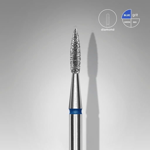 Staleks Elmas Freze Ucu Sivri Alev Mavi EXPERT (Baş Çapı 1,8 mm / Çalışma Boyu 8 mm) FA11B018/8