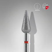 Staleks Elmas Freze Ucu Sivri Armut Kırmızı EXPERT (Baş Çapı 5 mm / Çalışma Boyu 12 mm) FA100R050/12