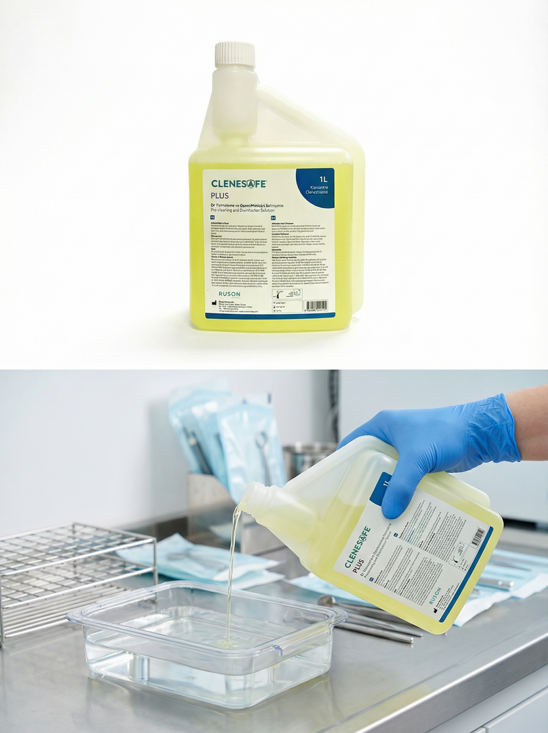 CLENESAFE® PLUS Ön Temizleme ve Dezenfeksiyon Solüsyonu (1 L)