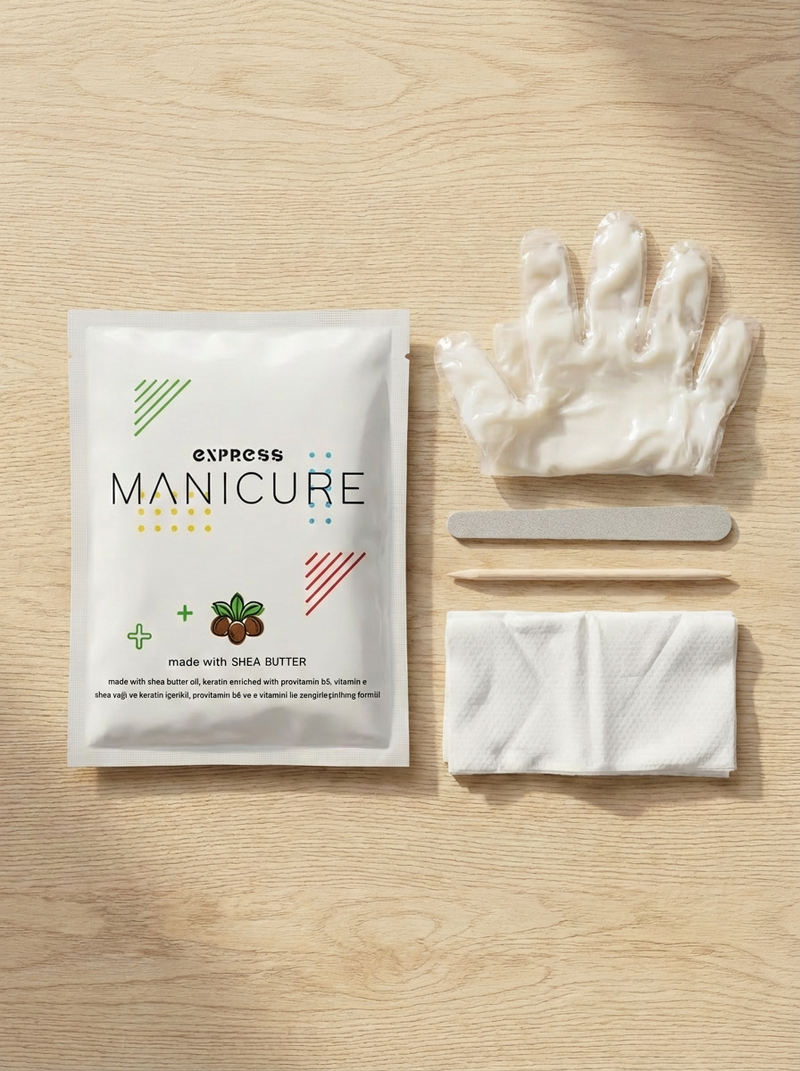 Express Manicure Tek Kullanımlık Susuz Manikür Kiti – Shea Butter