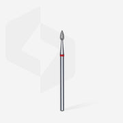 Staleks Elmas Freze Ucu Damla Kırmızı EXPERT (Baş Çapı 2,3 mm / Çalışma Boyu 5 mm) FA40R023/5 - görsel 2