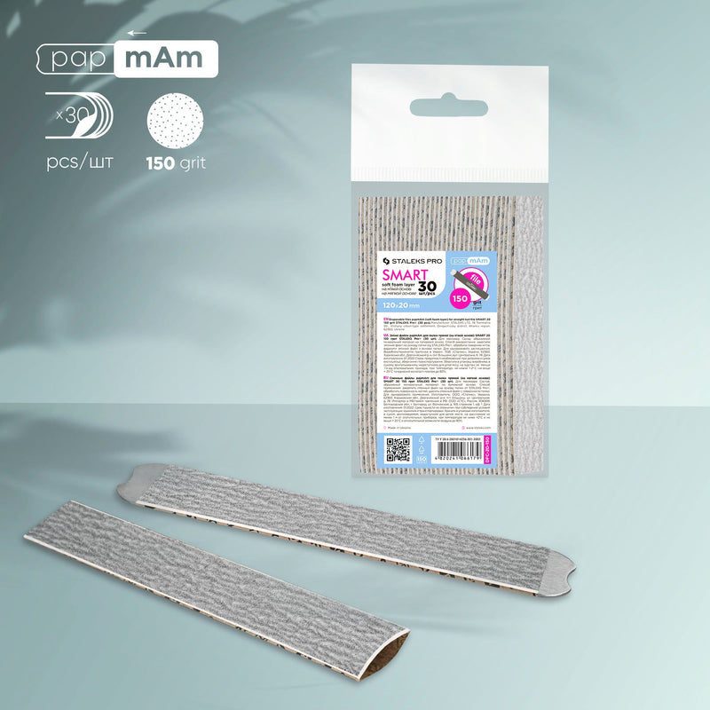 Staleks Tek Kullanımlık papmAm Törpü (Yumuşak Süngerli) SMART 20 (150 Grit) (30 Adet) DFC-20-150