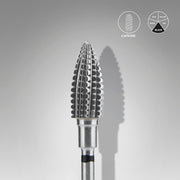 Staleks Karbür Freze Ucu Çam Kozalağı Siyah Sert EXPERT (Baş Çapı 6 mm / Çalışma Boyu 14 mm) FT110H060/14
