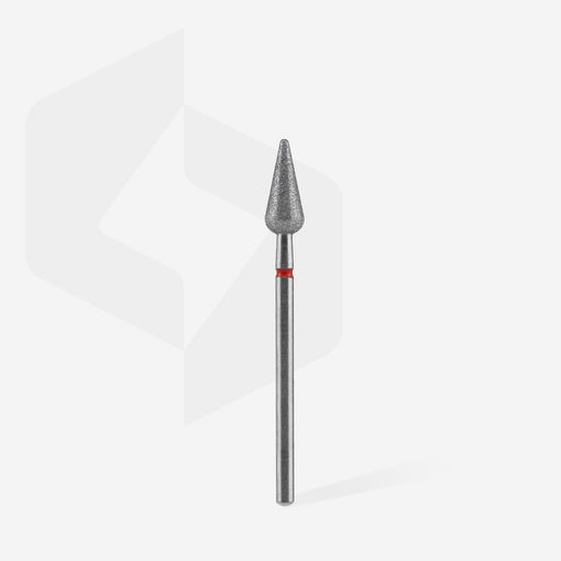 Staleks Elmas Freze Ucu Sivri Armut Kırmızı EXPERT (Baş Çapı 5 mm / Çalışma Boyu 12 mm) FA100R050/12 - görsel 2