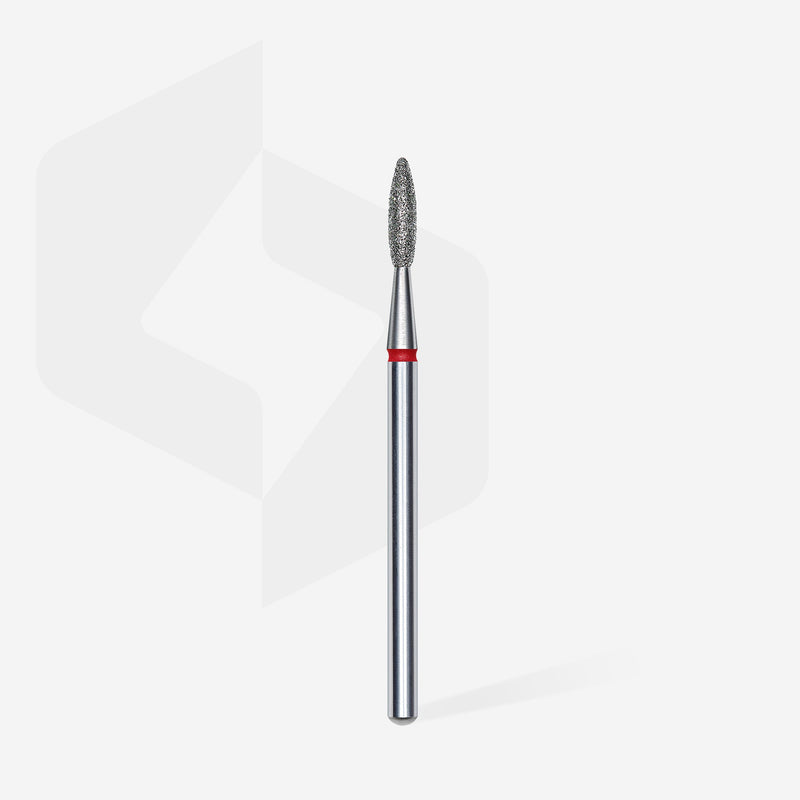 Staleks Elmas Freze Ucu Alev Kırmızı EXPERT (Baş Çapı 2,1 mm / Çalışma Boyu 8 mm) FA10R021/8 - görsel 2