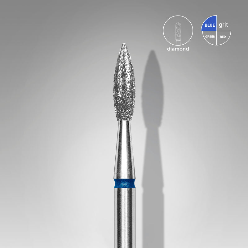 Staleks Elmas Freze Ucu Sivri Alev Mavi EXPERT (Baş Çapı 2,3 mm / Çalışma Boyu 8 mm) FA11B023/8