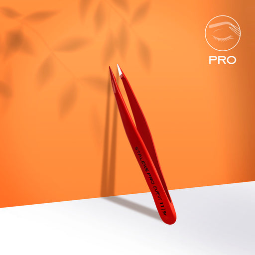 Staleks Kaş Cımbızı Kırmızı EXPERT 11 TYPE 5r (Sivri) TE-11/5r