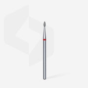Staleks Elmas Freze Ucu Damla Kırmızı EXPERT (Baş Çapı 1,6 mm / Çalışma Boyu 4 mm) FA40R016/4 - görsel 2
